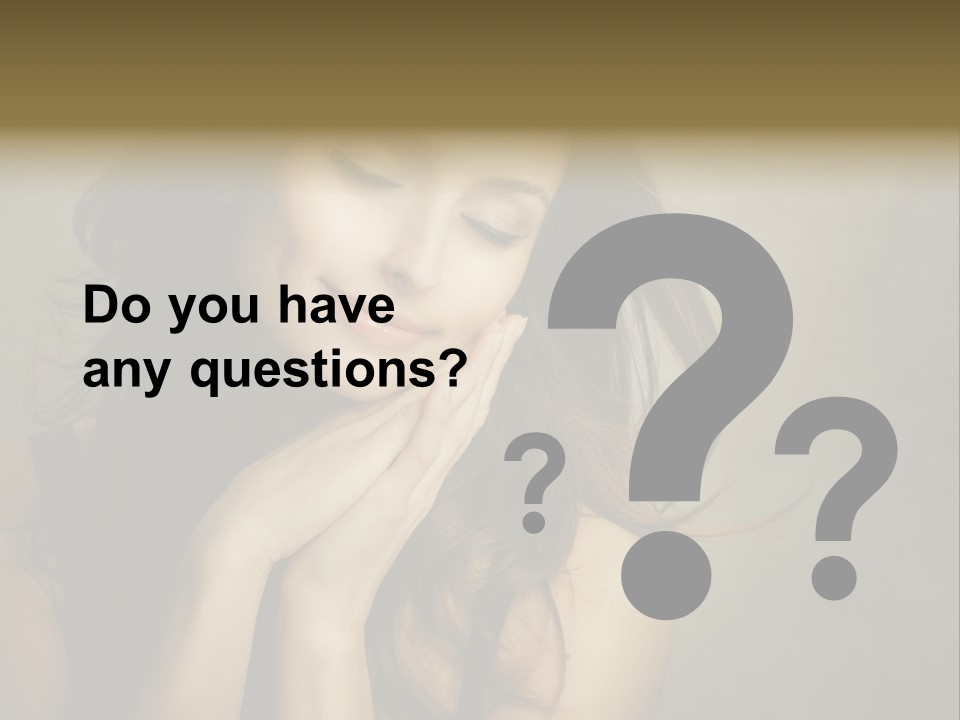 Face Brown Beautiful PowerPoint Template