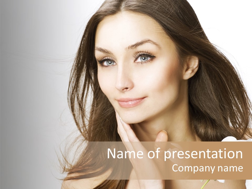 Age White Hair PowerPoint Template