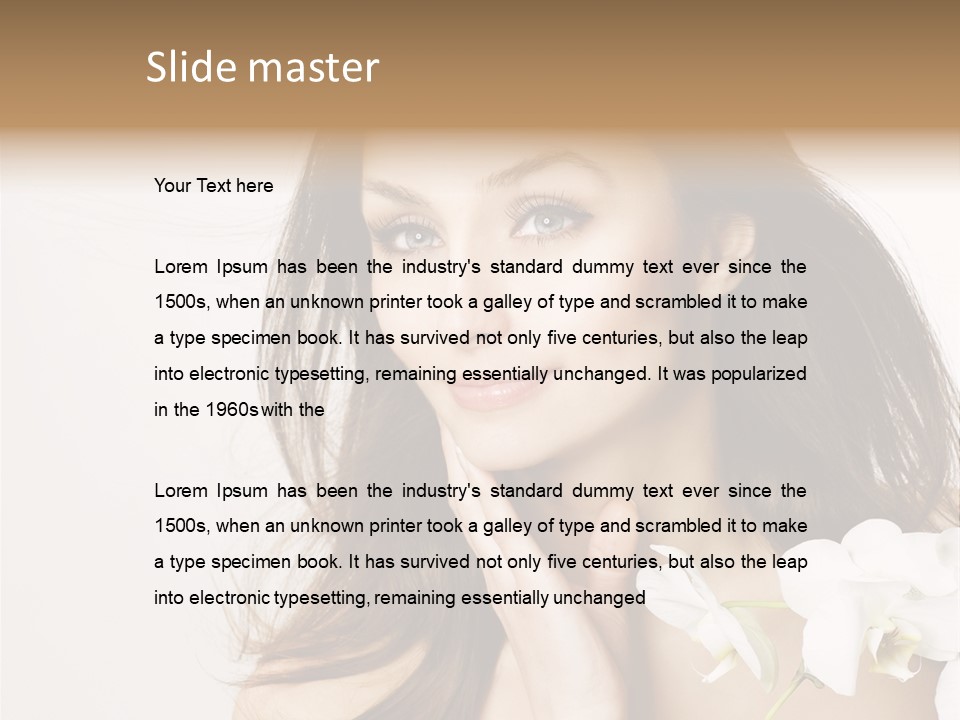 Age White Hair PowerPoint Template