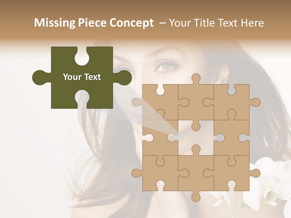 Age White Hair PowerPoint Template