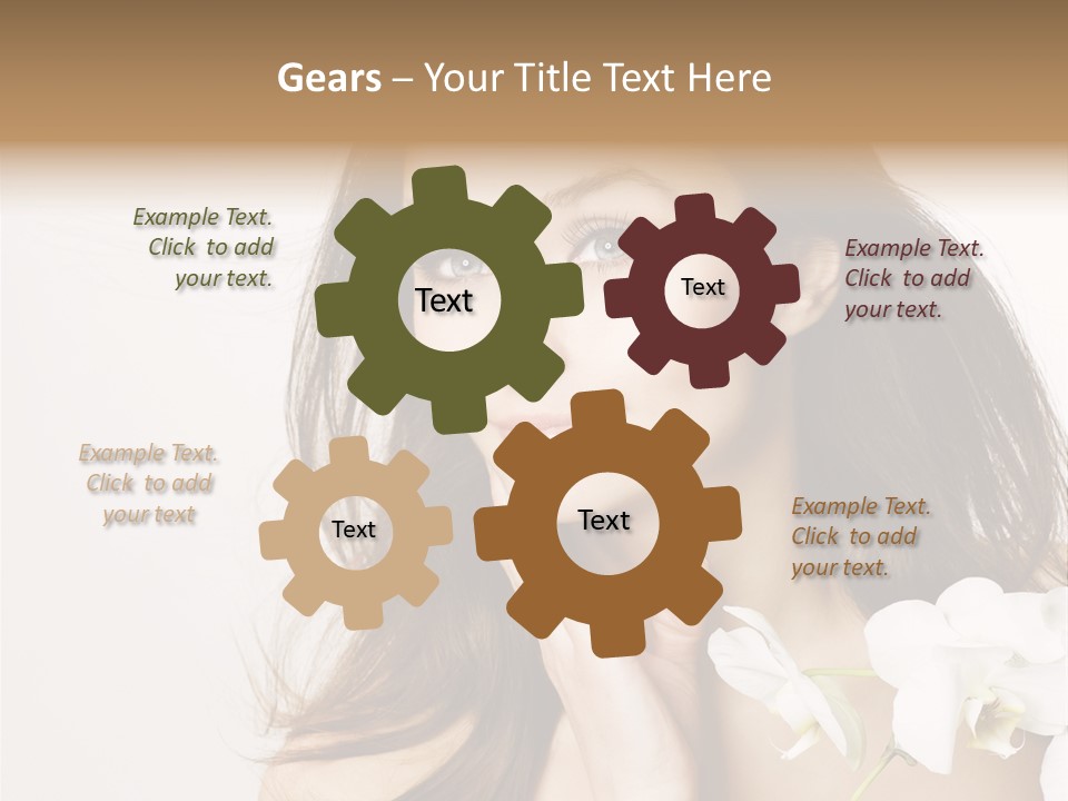 Age White Hair PowerPoint Template