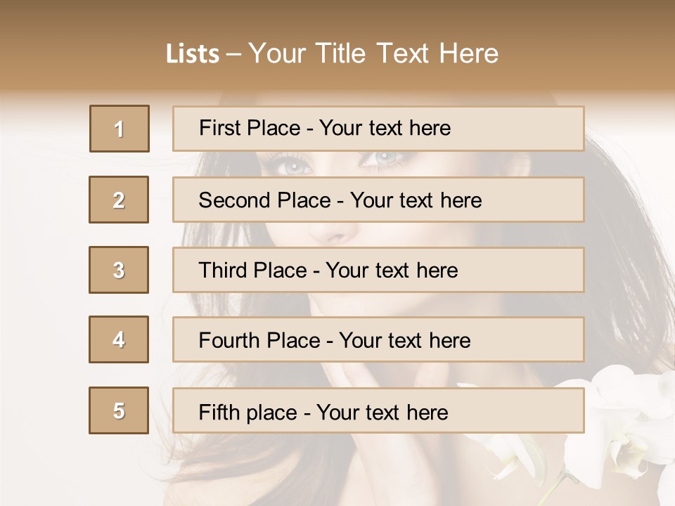 Age White Hair PowerPoint Template