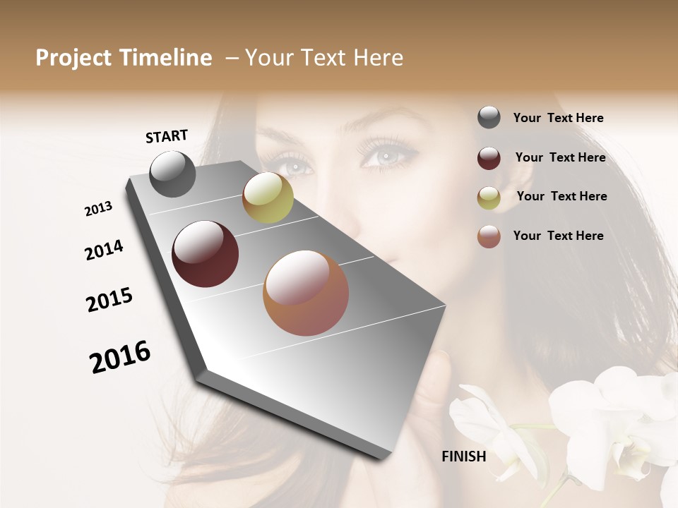 Age White Hair PowerPoint Template