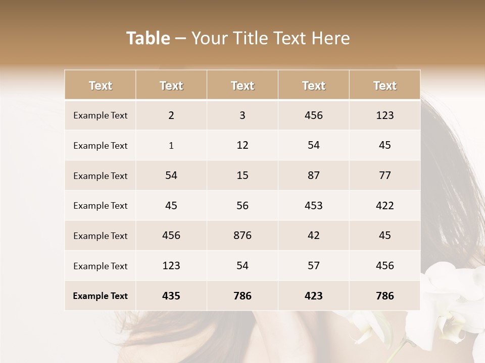 Age White Hair PowerPoint Template