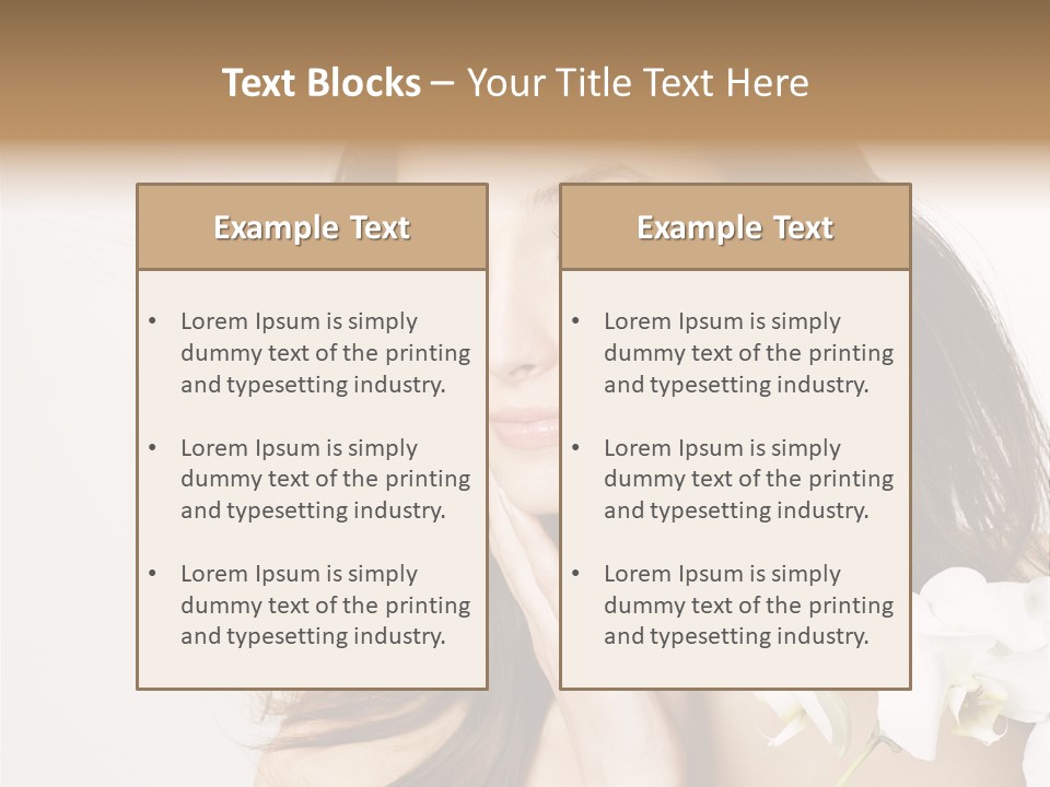 Age White Hair PowerPoint Template