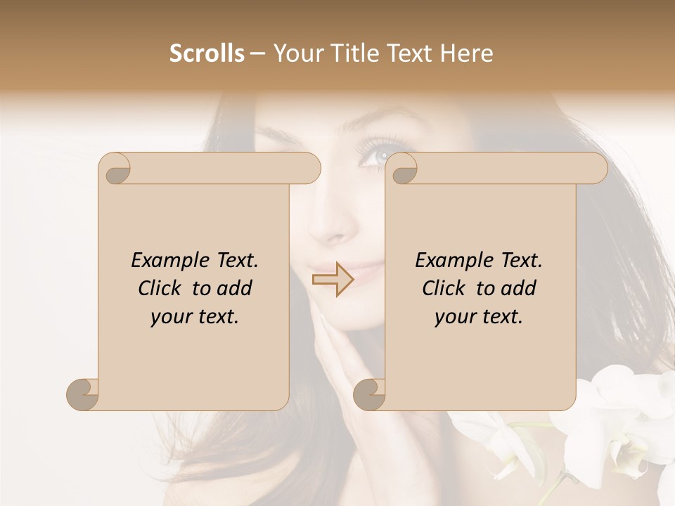 Age White Hair PowerPoint Template