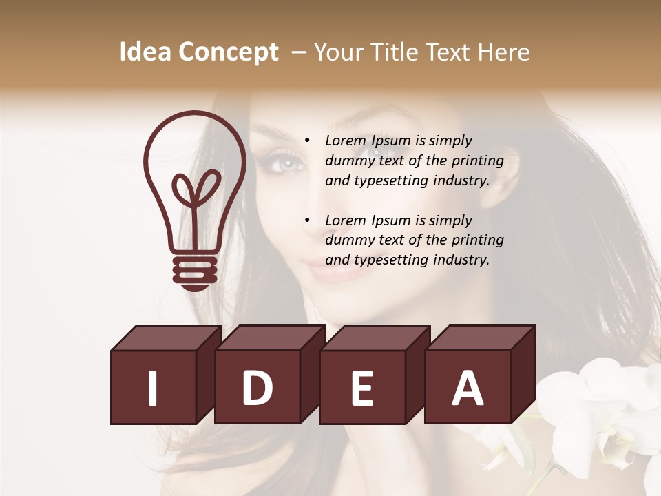 Age White Hair PowerPoint Template