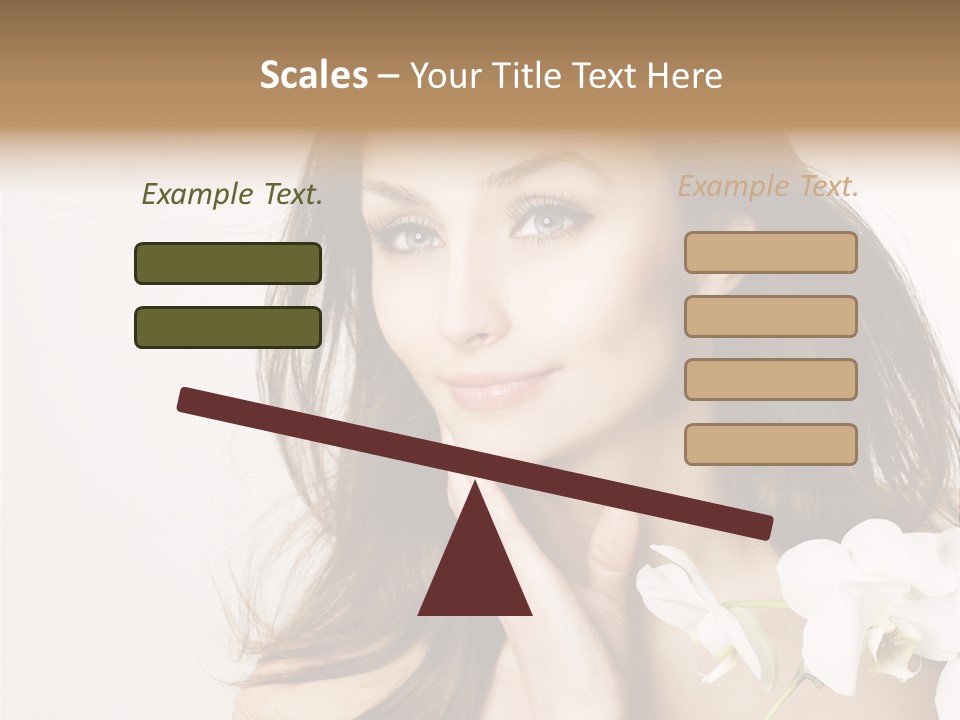 Age White Hair PowerPoint Template