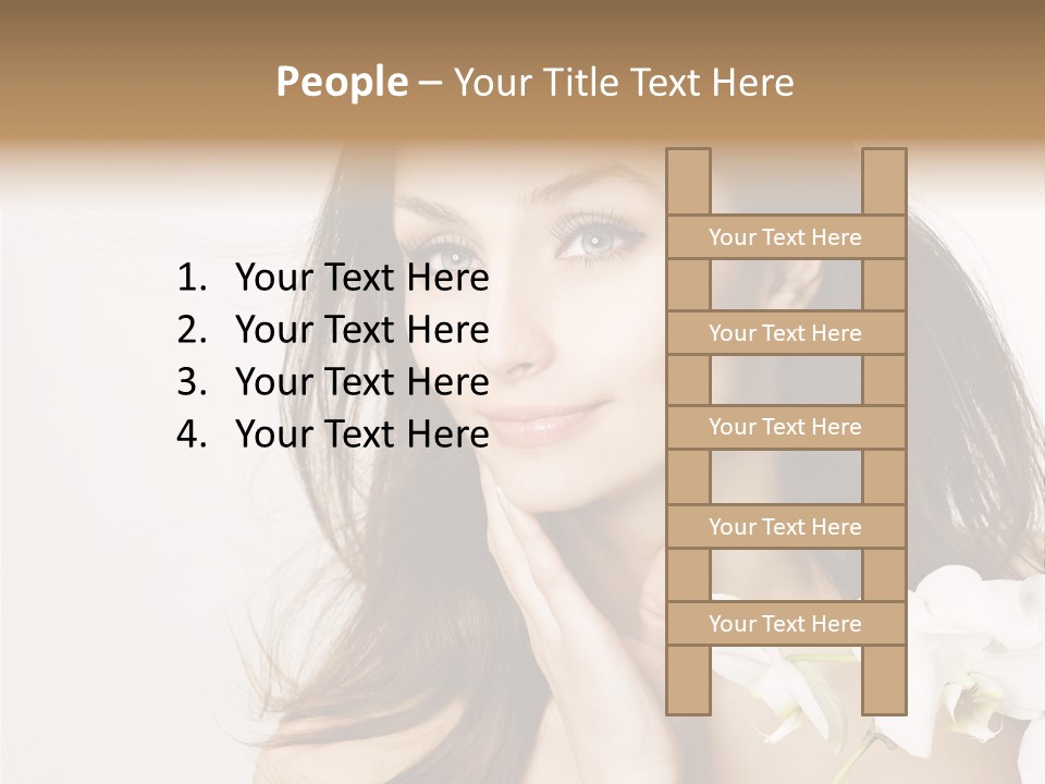 Age White Hair PowerPoint Template