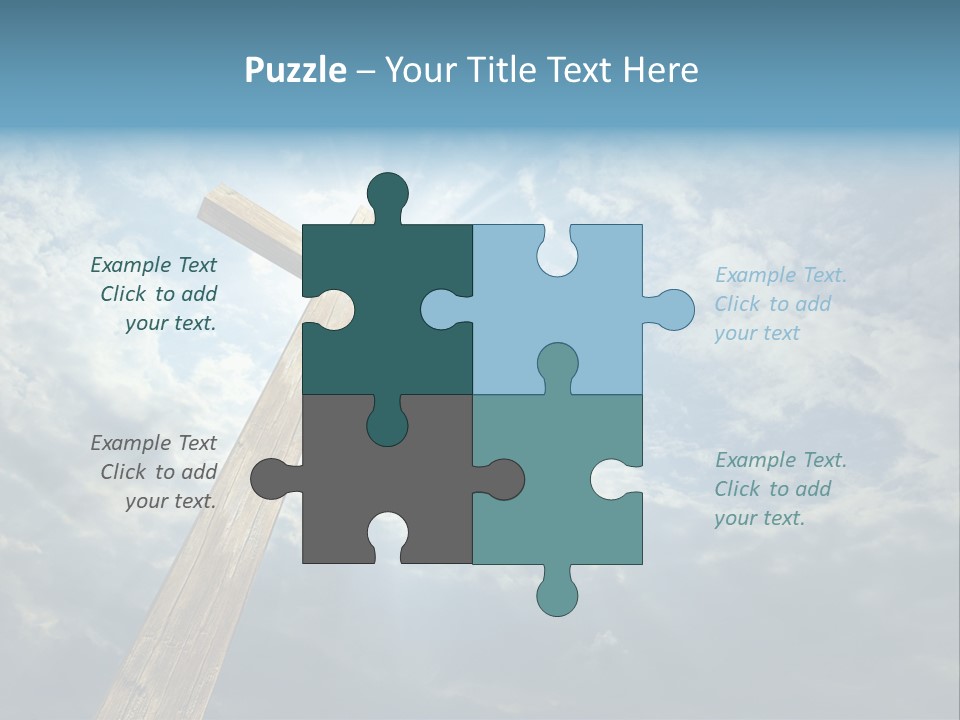 Sky Spiritual Praying PowerPoint Template