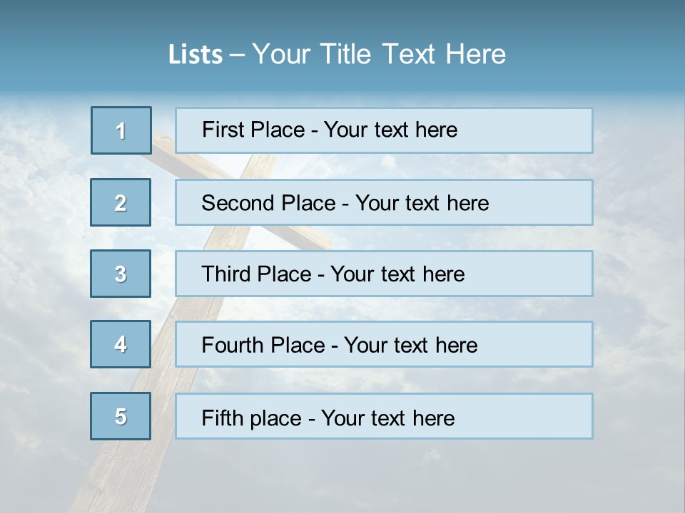 Sky Spiritual Praying PowerPoint Template