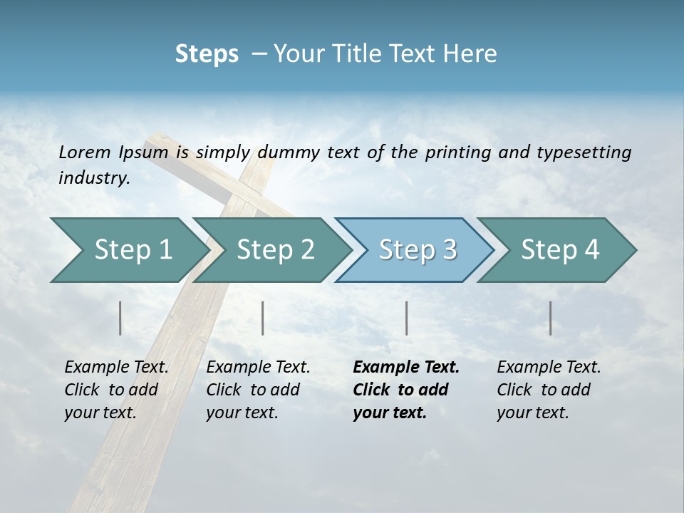 Sky Spiritual Praying PowerPoint Template