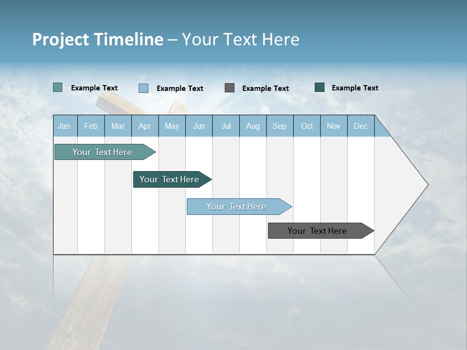 Sky Spiritual Praying PowerPoint Template