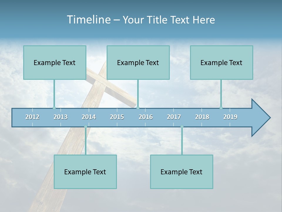 Sky Spiritual Praying PowerPoint Template