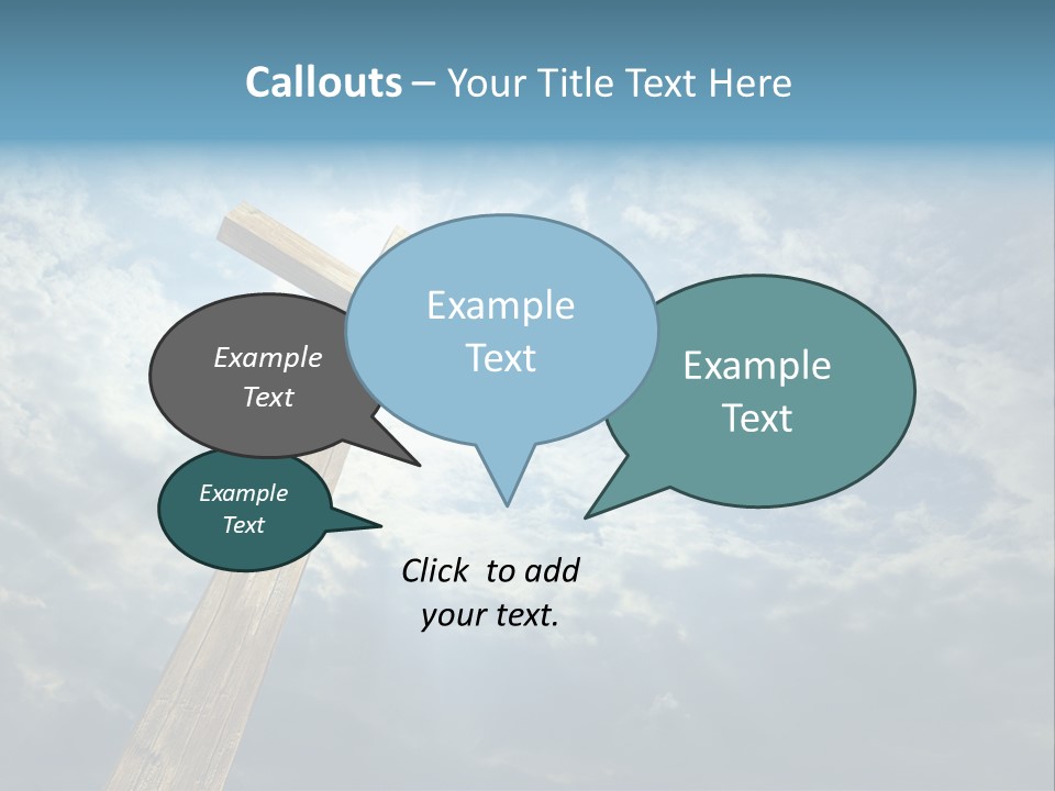 Sky Spiritual Praying PowerPoint Template