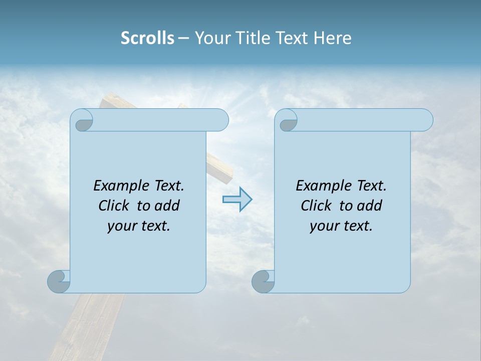 Sky Spiritual Praying PowerPoint Template