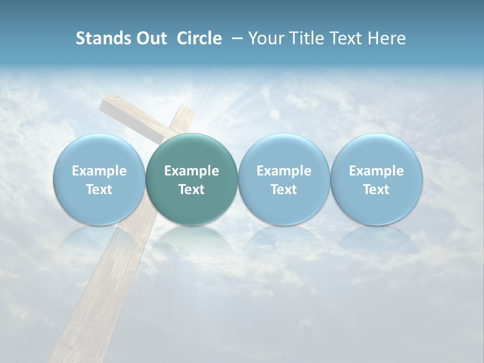 Sky Spiritual Praying PowerPoint Template