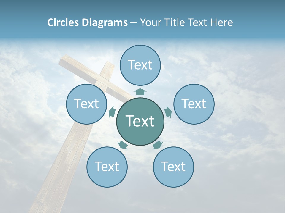 Sky Spiritual Praying PowerPoint Template