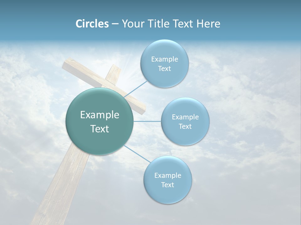 Sky Spiritual Praying PowerPoint Template