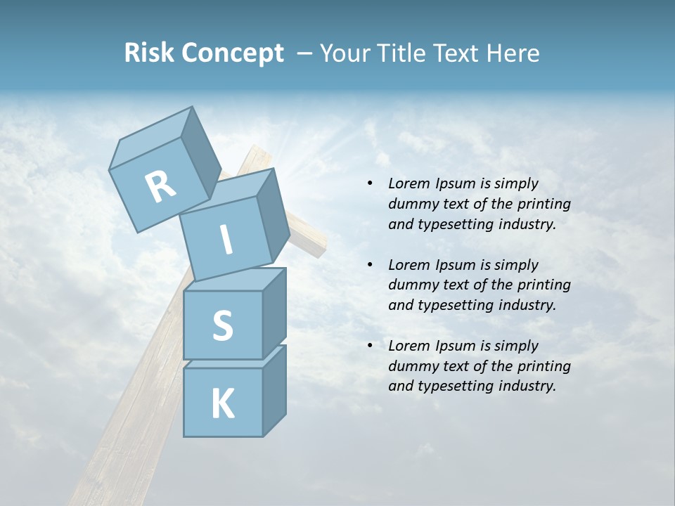 Sky Spiritual Praying PowerPoint Template