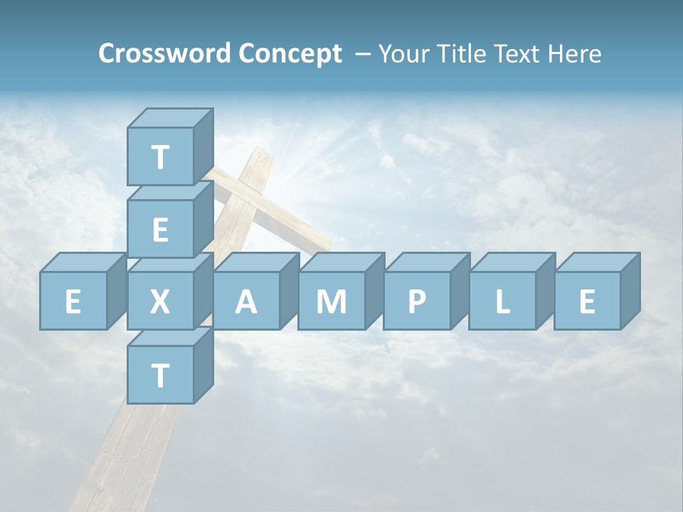 Sky Spiritual Praying PowerPoint Template