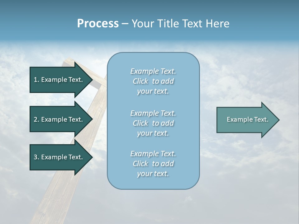 Sky Spiritual Praying PowerPoint Template