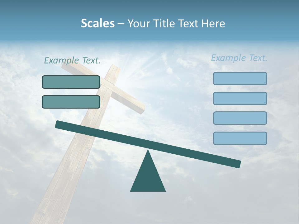 Sky Spiritual Praying PowerPoint Template