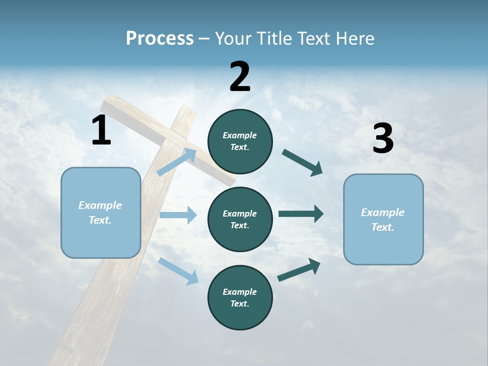 Sky Spiritual Praying PowerPoint Template