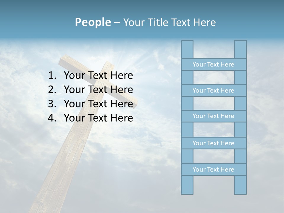 Sky Spiritual Praying PowerPoint Template