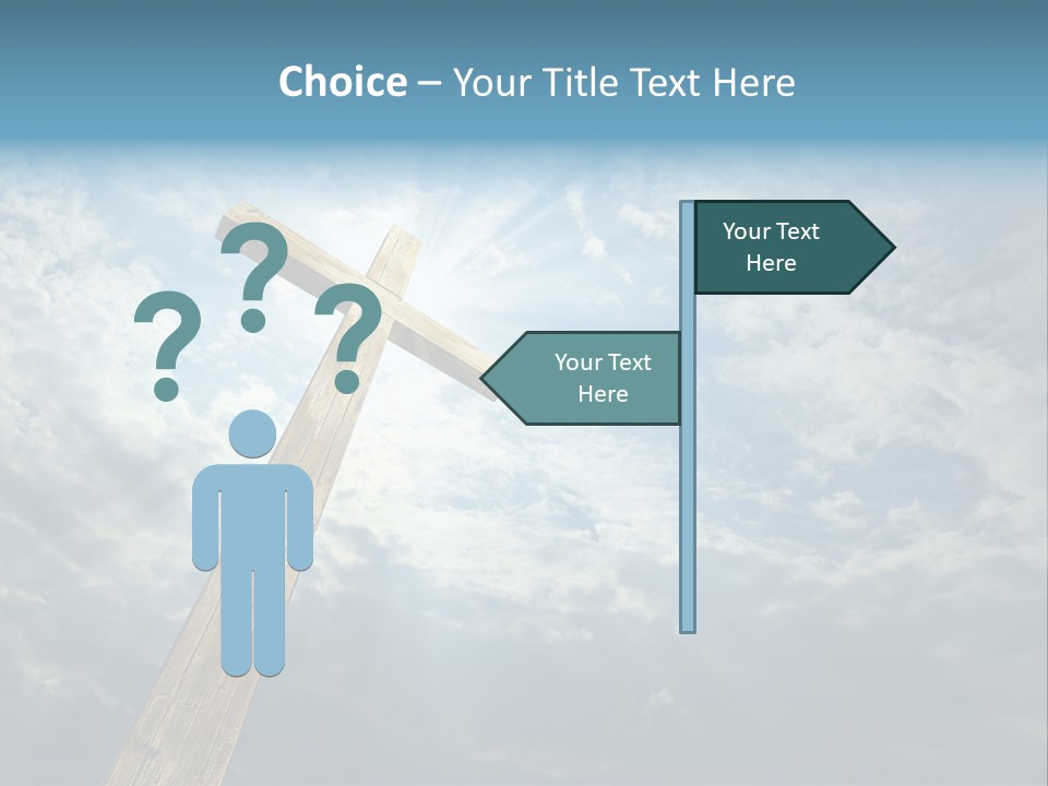Sky Spiritual Praying PowerPoint Template
