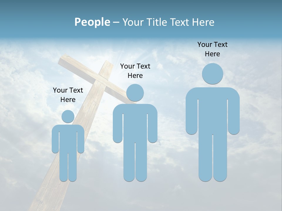 Sky Spiritual Praying PowerPoint Template