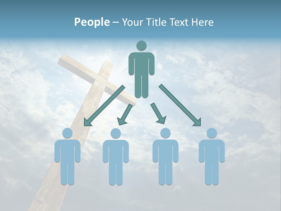 Sky Spiritual Praying PowerPoint Template