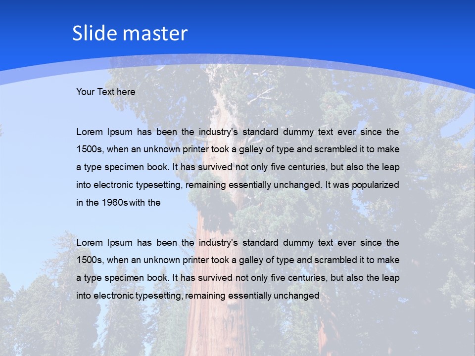 Sequoia National Park Green PowerPoint Template