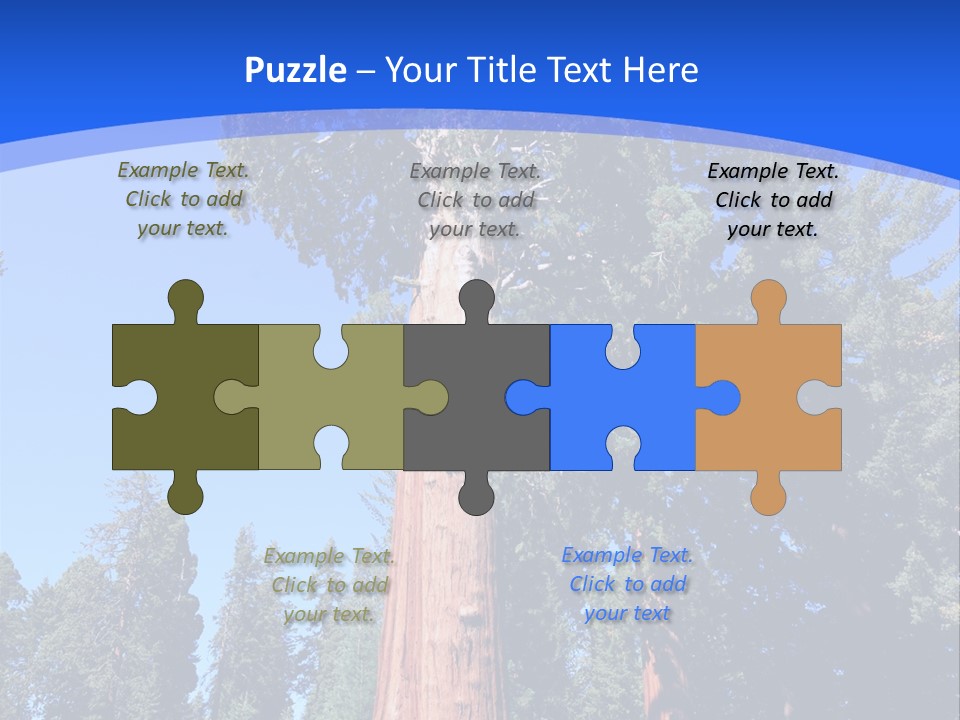 Sequoia National Park Green PowerPoint Template