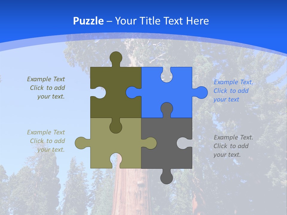 Sequoia National Park Green PowerPoint Template