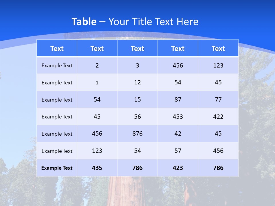 Sequoia National Park Green PowerPoint Template