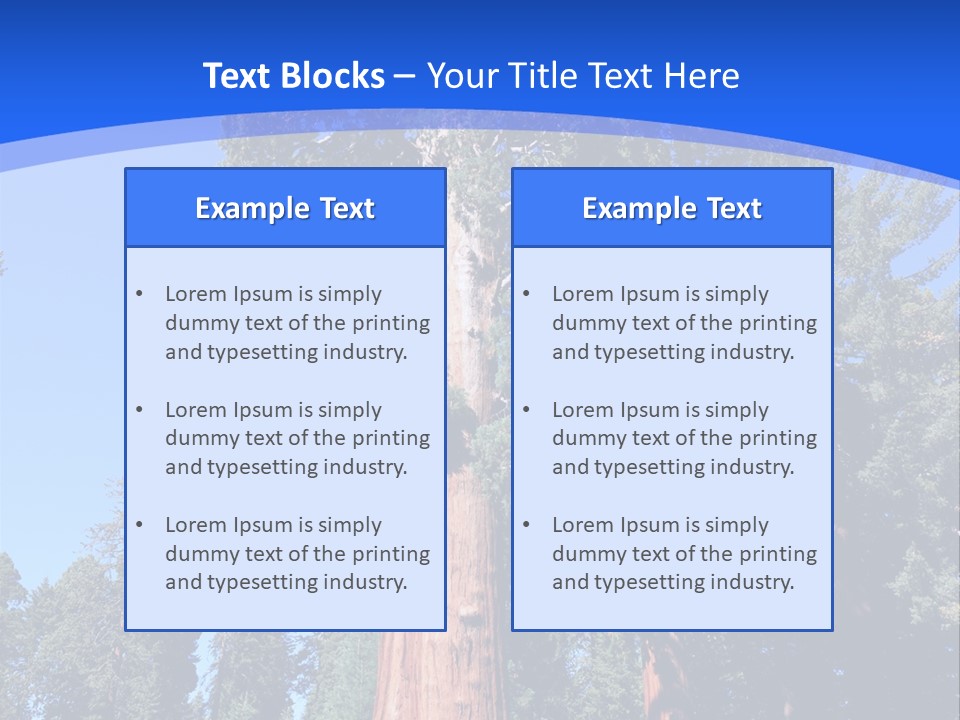 Sequoia National Park Green PowerPoint Template