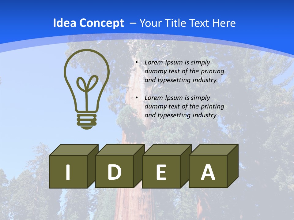 Sequoia National Park Green PowerPoint Template