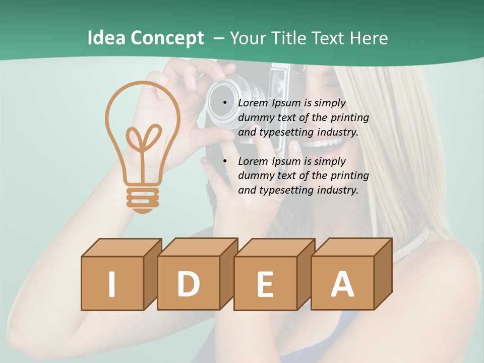 Single Cool Shoot PowerPoint Template