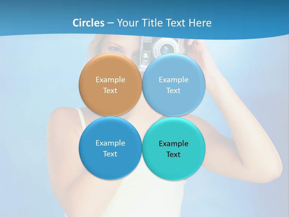 Standing Photography Youth PowerPoint Template