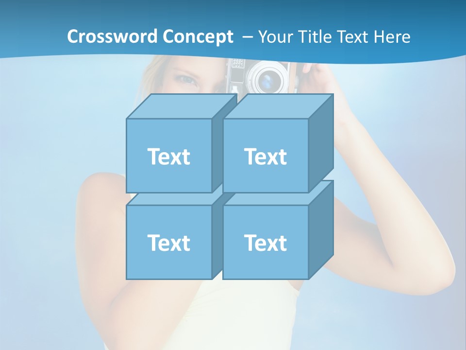 Standing Photography Youth PowerPoint Template