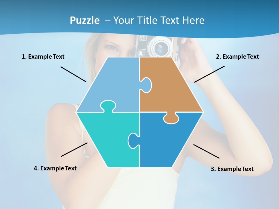 Standing Photography Youth PowerPoint Template