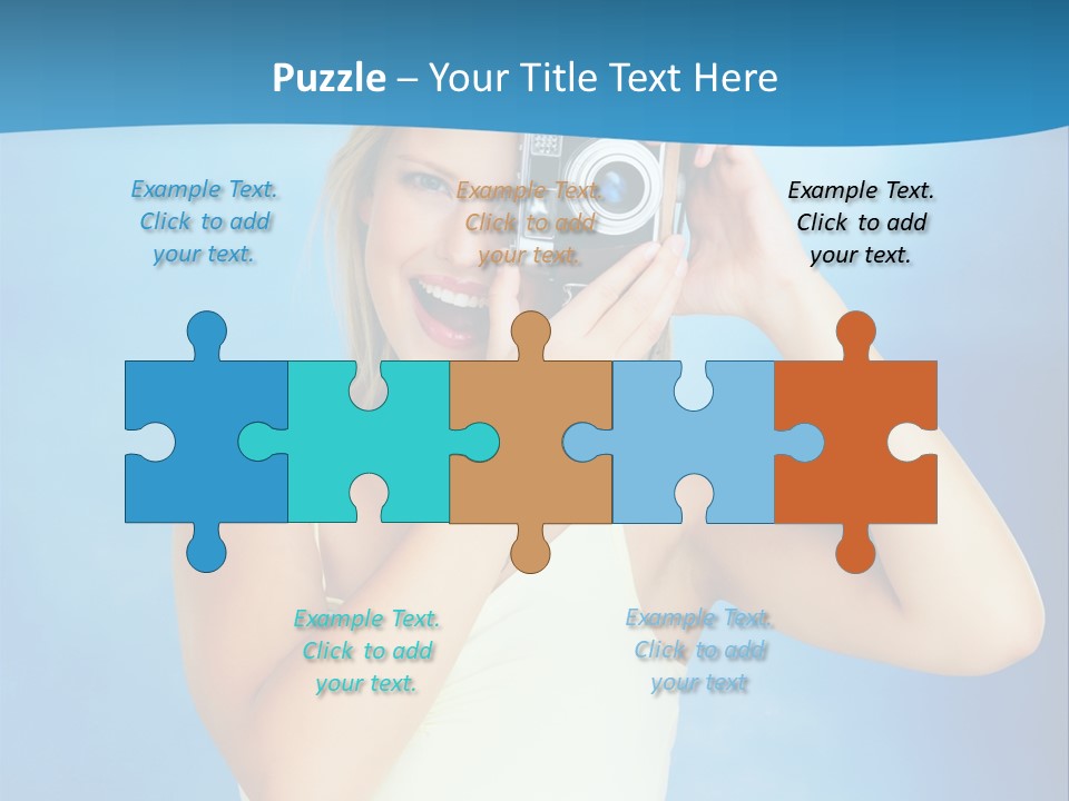 Standing Photography Youth PowerPoint Template