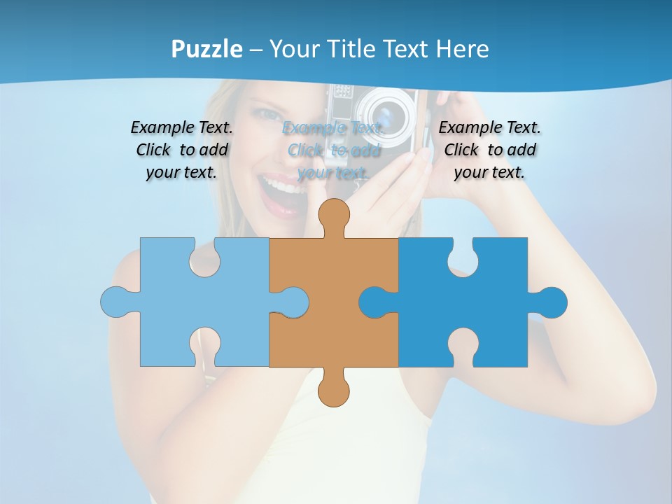 Standing Photography Youth PowerPoint Template