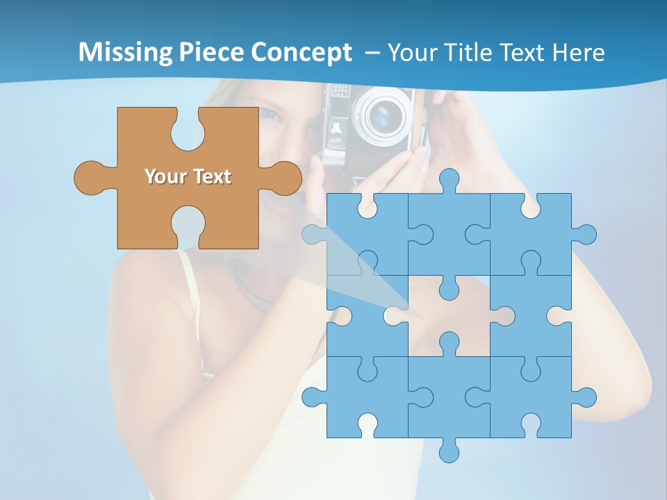 Standing Photography Youth PowerPoint Template