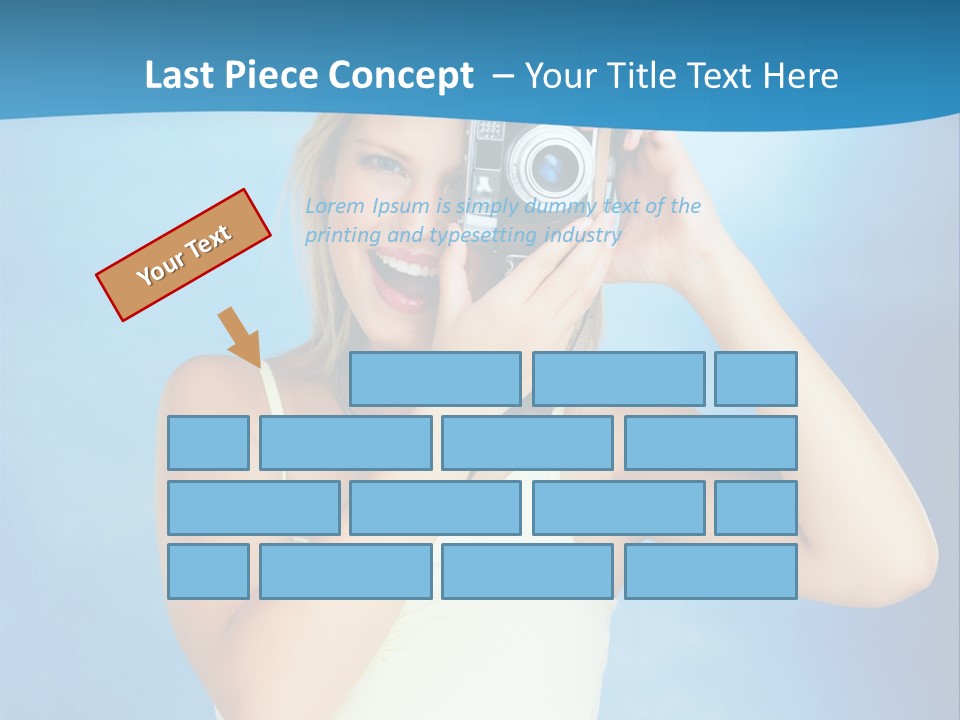 Standing Photography Youth PowerPoint Template