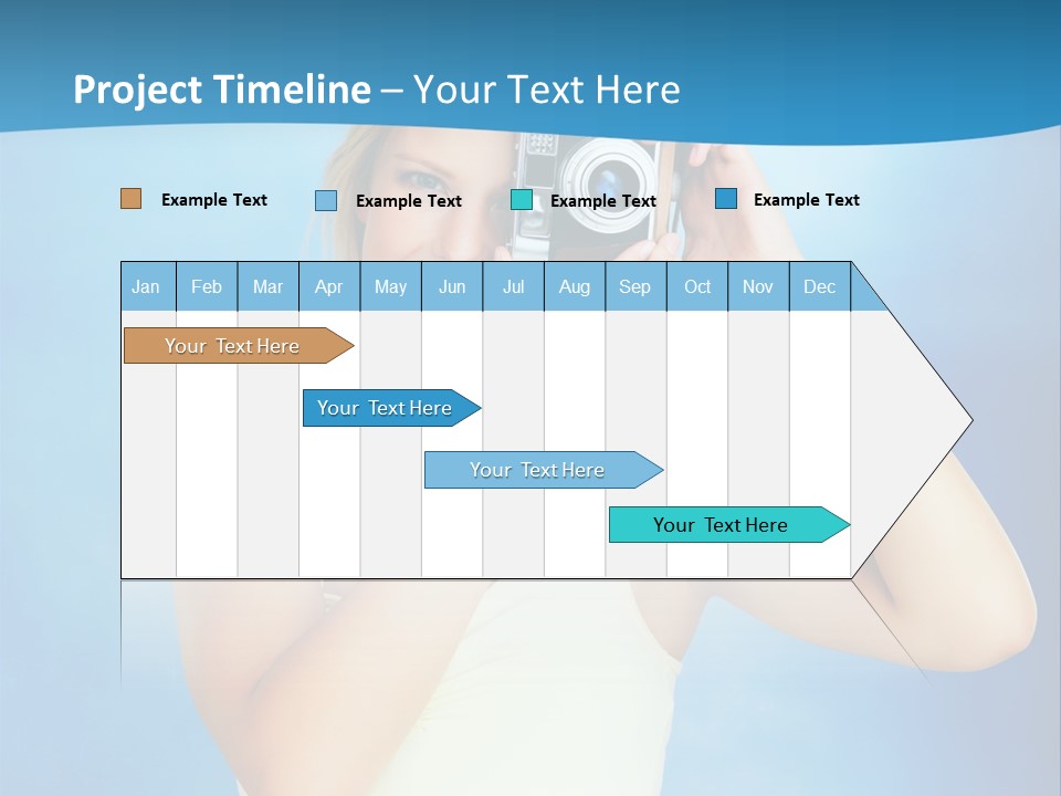 Standing Photography Youth PowerPoint Template
