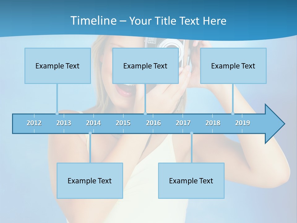 Standing Photography Youth PowerPoint Template