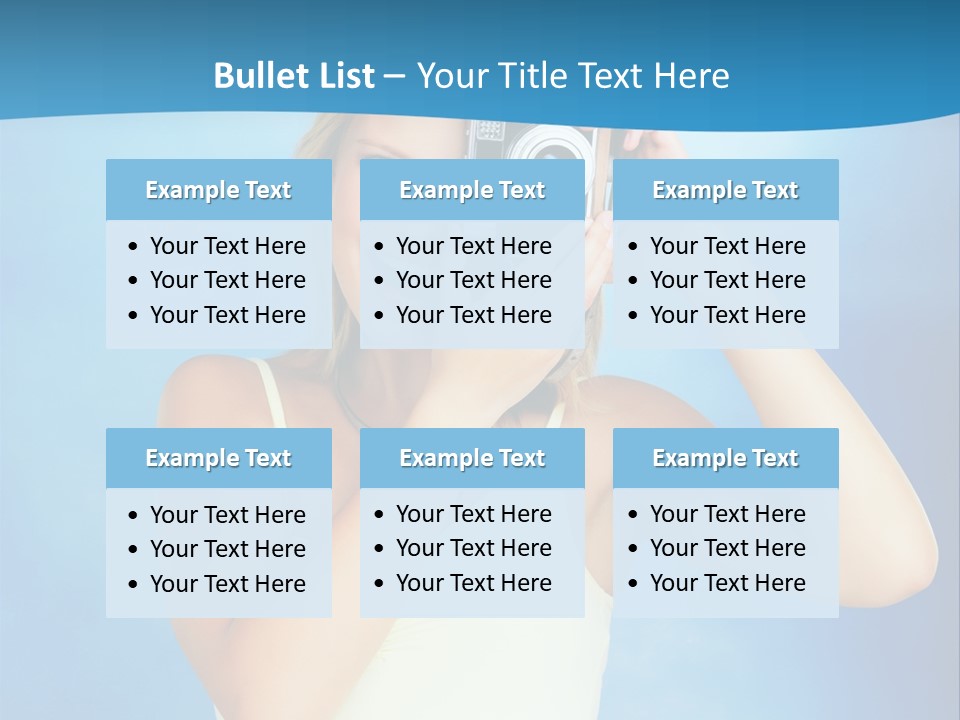 Standing Photography Youth PowerPoint Template