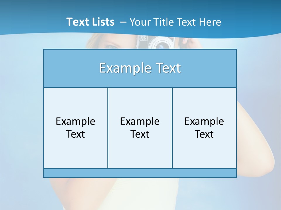 Standing Photography Youth PowerPoint Template